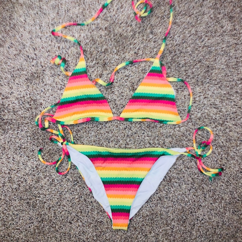ROXY Triangle Rainbow Bikini!!!